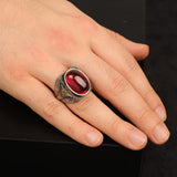 Men Handmade Carnelian Stone Ring — image 6