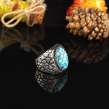 925K Sterling Silver Turquoise Stone Ring — image 3
