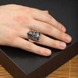 925K Sterling Silver Viking Ring Men — image 6