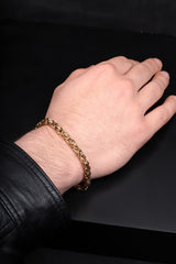 Gold Plated Hand Bracelet Men's Accessories Jewelry — image 3