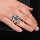 Silver Pharaoh Ring for Men • Sterling Silver Egyptian Mythology Jewelry for Men & Women • Ancient Egypt Jewelry Gift Ideas • Pharaoh Signet — image 6
