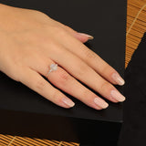 Jewellery Pit Adjustable Moonstone Ring for Women - Handmade Stone Statement Ring for Middle Finger - 925 Sterling Silver Solitaire Ring for Women — image 3