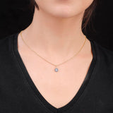 Sterling Silver Evil Eye Necklace for Women - Aesthetic Evil Eye Jewelry for Women - Gold Plated Silver Evil Eye Necklace - Birthday Gifts for Women — image 3