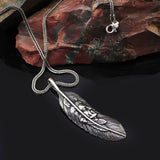 American Indian Chief Necklace – Sterling Silver Biker Necklace — image 2