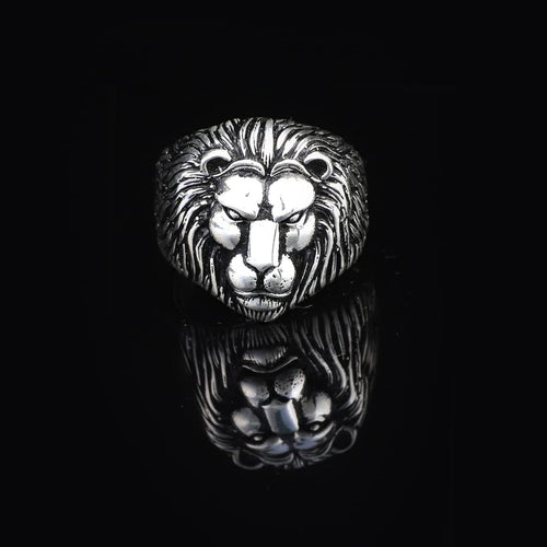 925K Sterling Silver Lion Ring