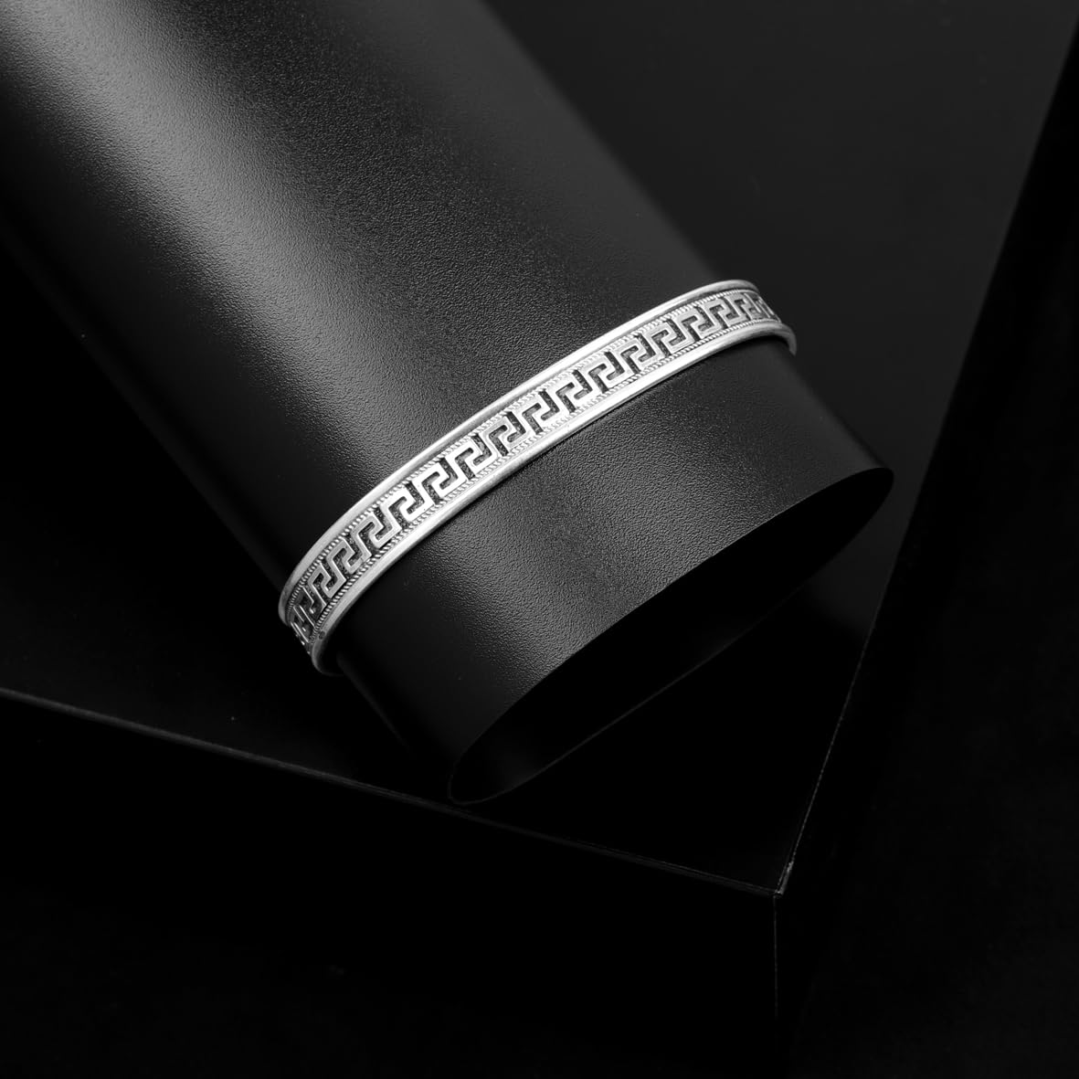 Sterling Silver Men’s Bracelet – Thick Handmade Band Cuff