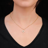 Sterling Silver Four Leaf Clover Necklace for Women - Gold Plated Sterling Silver Necklace with Four Leaf Clover Charm - Birthday Gifts for Women — image 3