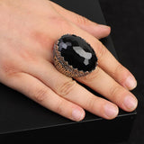 Men's 925 Sterling Silver Black Onyx Ring — image 2