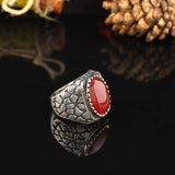 Men Handmade Carnelian Stone Ring — image 3