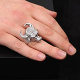 925K Sterling Silver Bull Ring — image 6