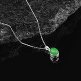 Sterling Silver Jade Necklace for Women - 925 Sterling Silver Necklace for Women - Gift for Her — image 2
