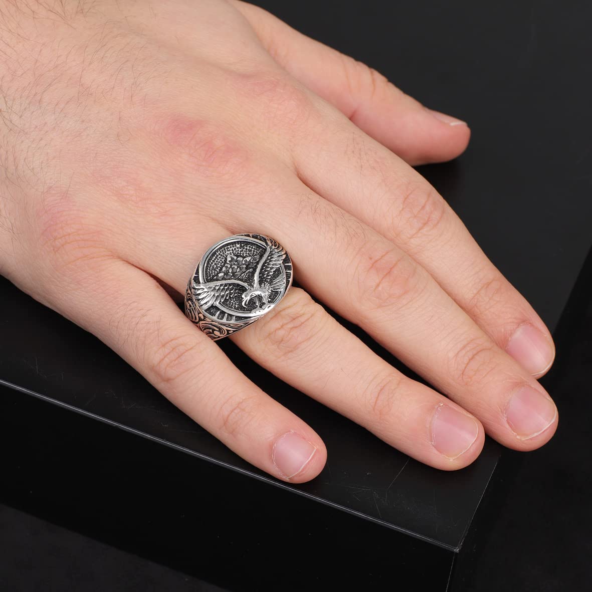 925K Sterling Silver Eagle Ring