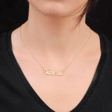 Customize Your Style with Personalized Name Necklace in Sterling Silver - Women's Sterling Silver Name Necklace with a Personal Touch - Aesthetic Jewelry Essential — image 3