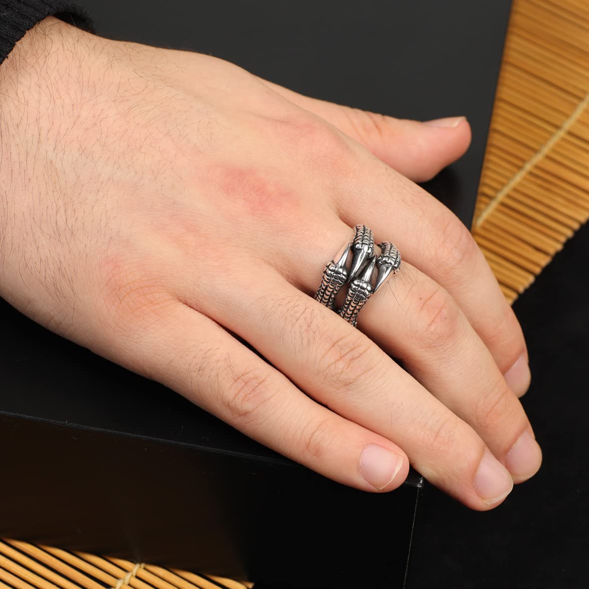 925K Sterling Silver Claw Ring