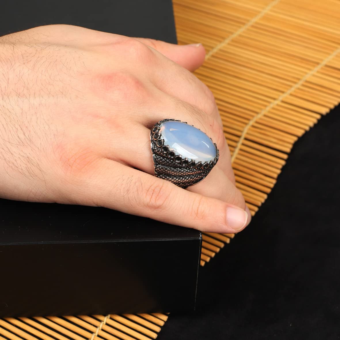 Natural Moonstone Ring