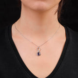 Infinity and Carnelian Sterling Silver Necklace - Carnelian Necklace on Infinity Pendant - Infinity Necklace with Cute Aesthetic - Necklace for Girlfriend — image 3