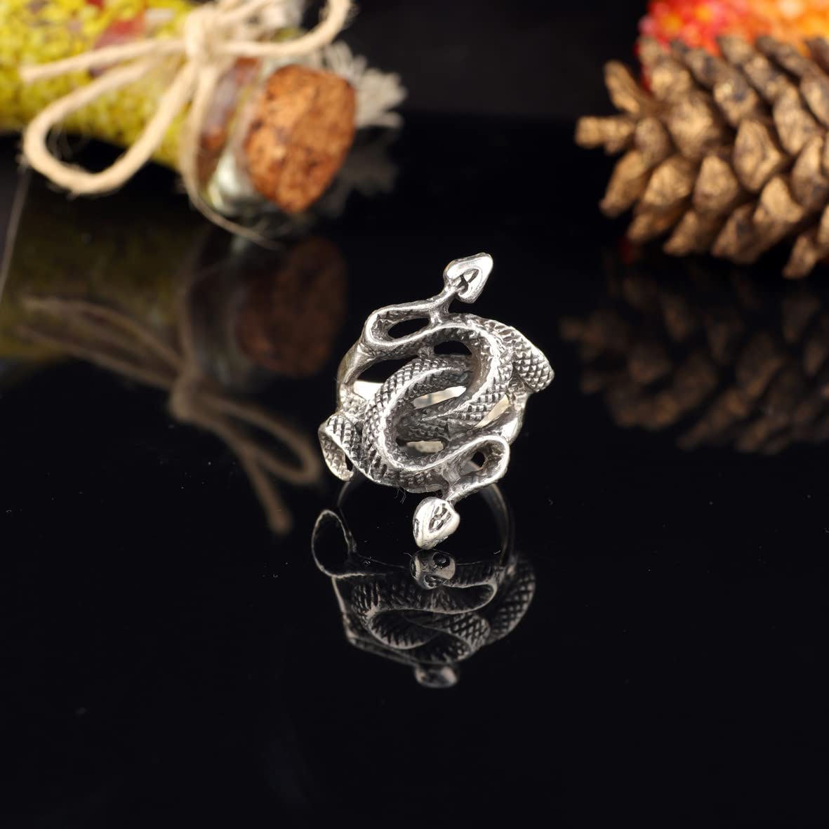 925K Sterling Silver Snake Ring