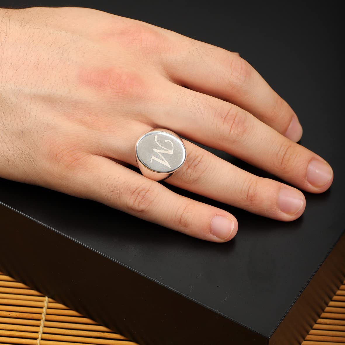 Initial Man's Ring