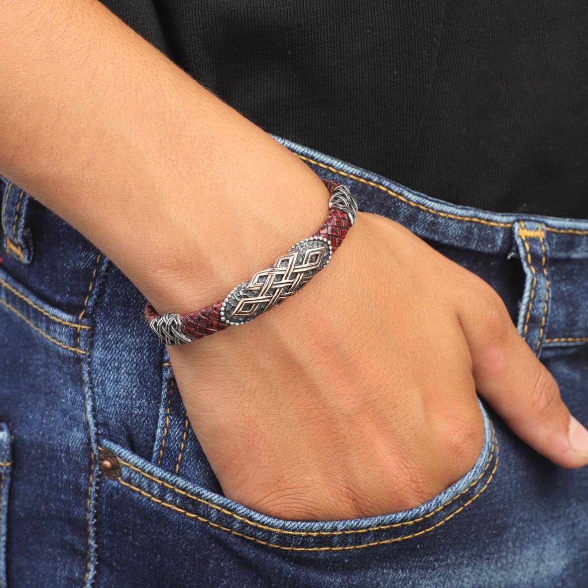 Sterling Silver Mens Bracelet
