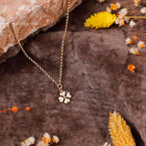 Sterling Silver Four Leaf Clover Necklace for Women - Gold Plated Sterling Silver Necklace with Four Leaf Clover Charm - Birthday Gifts for Women — image 2