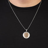 Suleyman Seal Necklace with Azam Prayer – Sterling Silver Islamic Necklace — image 3