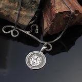 Sterling Silver Wolf Necklace - Gothic Biker Animal Pendant for Men with Silver Chain & Cleaning Cloth Gift - Men’s Wolf Pendant Necklace — image 2