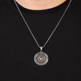 Lion Necklace with Onyx Stone — image 3
