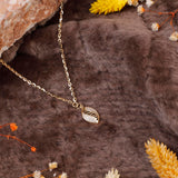 Sterling Silver Shell Necklace for Women - Charming Gold Plated Necklace - Aesthetic Jewelry Delight - Birthday Gifts for Women — image 2