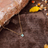 Gold Plated and Sterling Silver Lock Necklace - Lock Pendant Choker - Gold Plated and Sterling Silver for Women - Birthday Gifts for Women — image 2