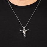 Futuristic Goat Necklace in Silver — image 3