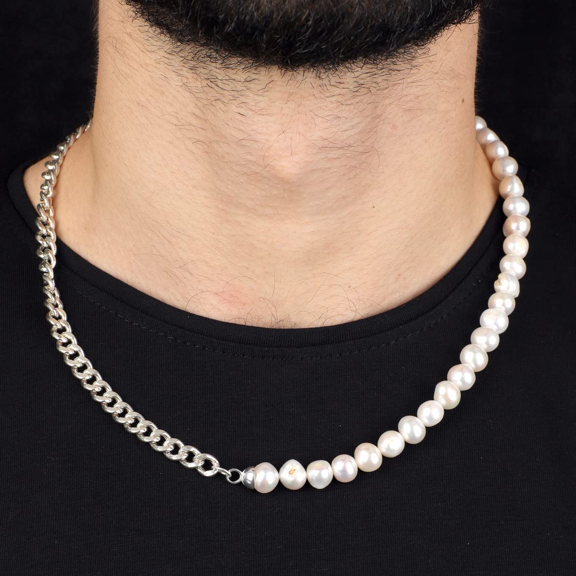Pearl Necklace Men