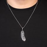 American Indian Chief Necklace – Sterling Silver Biker Necklace — image 3
