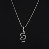 925K Sterling Silver Snake Necklace — image 3