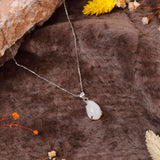 Moonstone Gemstone Necklace Sterling Silver Aesthetic Jewelry for Women - Aesthetic Sterling Silver Jewelry for Women - Birthday Gifts for Women — image 2
