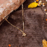 Golden Star Necklace - Gold Plated & Sterling Silver Necklace - Cute Necklaces with Aesthetic Charm - Dainty Gold Necklace for Women - Birthday Gifts for Women — image 2