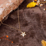 Golden Star Necklace - Gold Plated & Sterling Silver Necklace - Cute Necklaces with Aesthetic Charm - Dainty Gold Necklace for Women - Birthday Gifts for Women — image 2