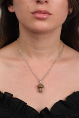 Mushroom 925 Sterling Silver Necklace — image 2