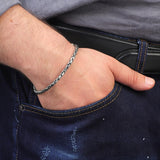 Skull Silver Cuff Bracelet – Handmade Adjustable Thorn Cuff Bracelet for Men — image 3