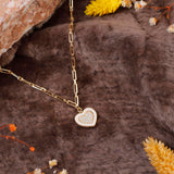 Zircon Stone Heart Necklace - Gold Plated and Sterling Silver Heart Pendant for Women - Dainty Gold Plated and Sterling Silver Necklace - Birthday Gifts for Women — image 2