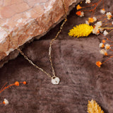Sterling Silver Heart Necklace and Lock - Cute Heart Necklace and Lock in Gold Jewelry - Gold Plated Heart Necklace Aesthetic Charm - Aesthetic Gold Plated Heart and Lock Necklace — image 2