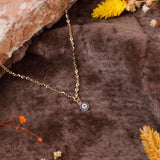 Sterling Silver Evil Eye Necklace for Women - Aesthetic Evil Eye Jewelry for Women - Gold Plated Silver Evil Eye Necklace - Birthday Gifts for Women — image 2