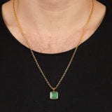 Mens Silver Jade Necklace — image 3