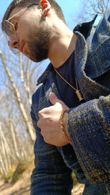 Gold Plated Hand Bracelet Men's Accessories Jewelry — image 6