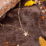 Golden Star Necklace - Gold Plated & Sterling Silver Necklace - Cute Necklaces with Aesthetic Charm - Dainty Gold Necklace for Women - Birthday Gifts for Women — image 2