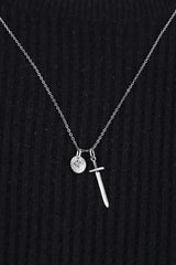 Men's Silver Plated Necklace Sword Special Design — image 3