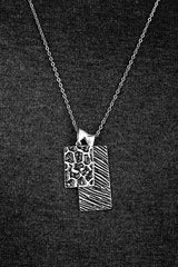 Men's Silver Plated Warrior Tag Curb Chain Personalized Necklace — image 3